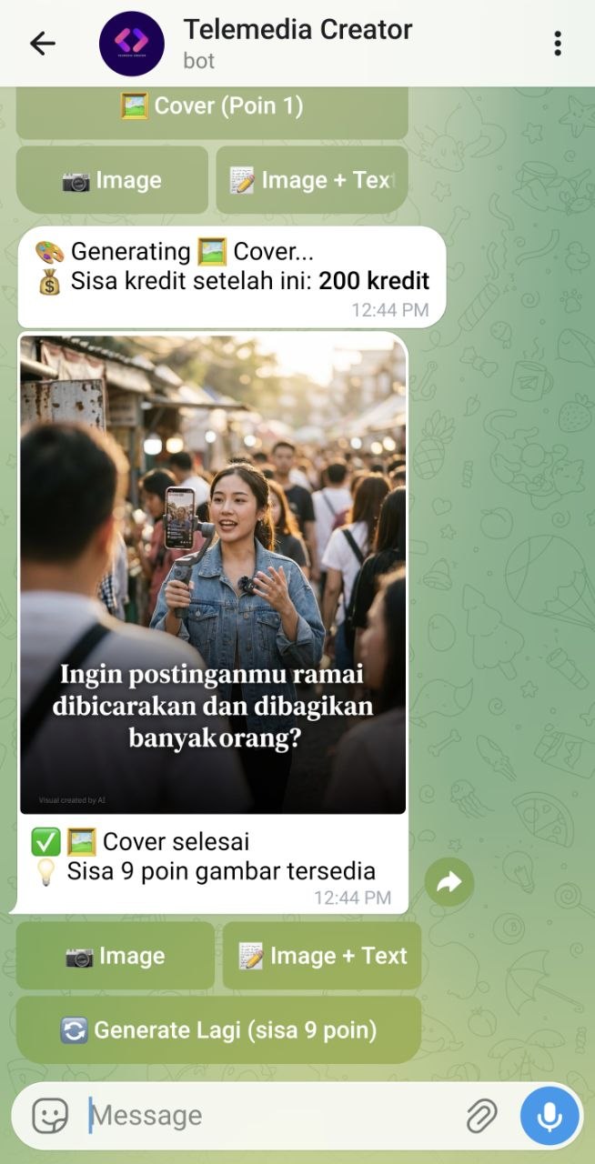 Screenshot gambar AI yang dihasilkan